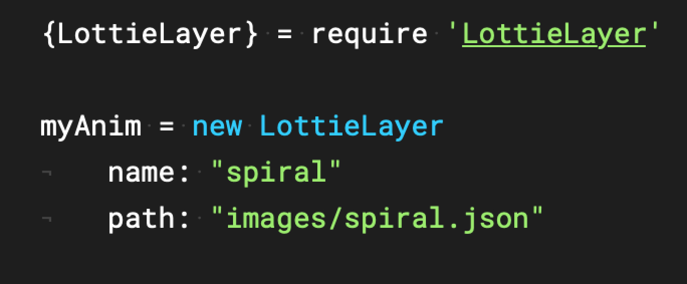 Example of Lottie for Framer