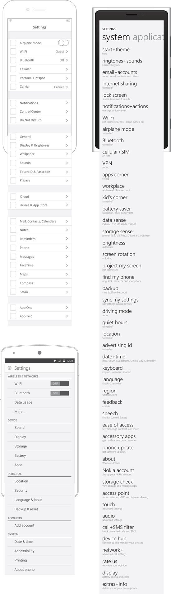Settings Length